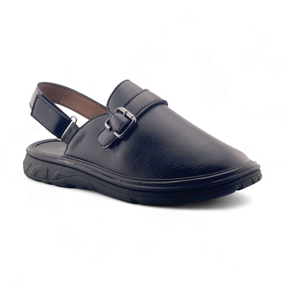 Men's Enclosed Front Sandal | MSA2412 | Black, Brown