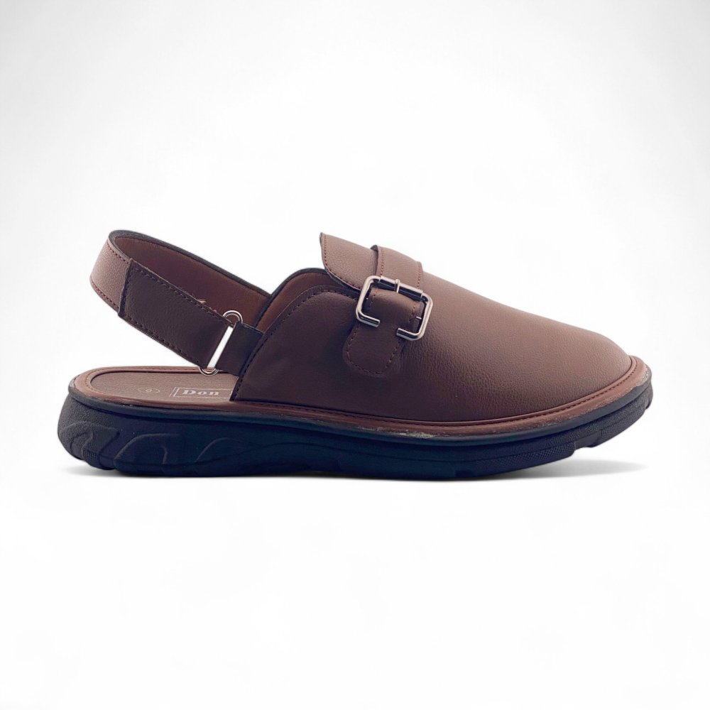 Men's Enclosed Front Sandal | MSA2412 | Black, Brown