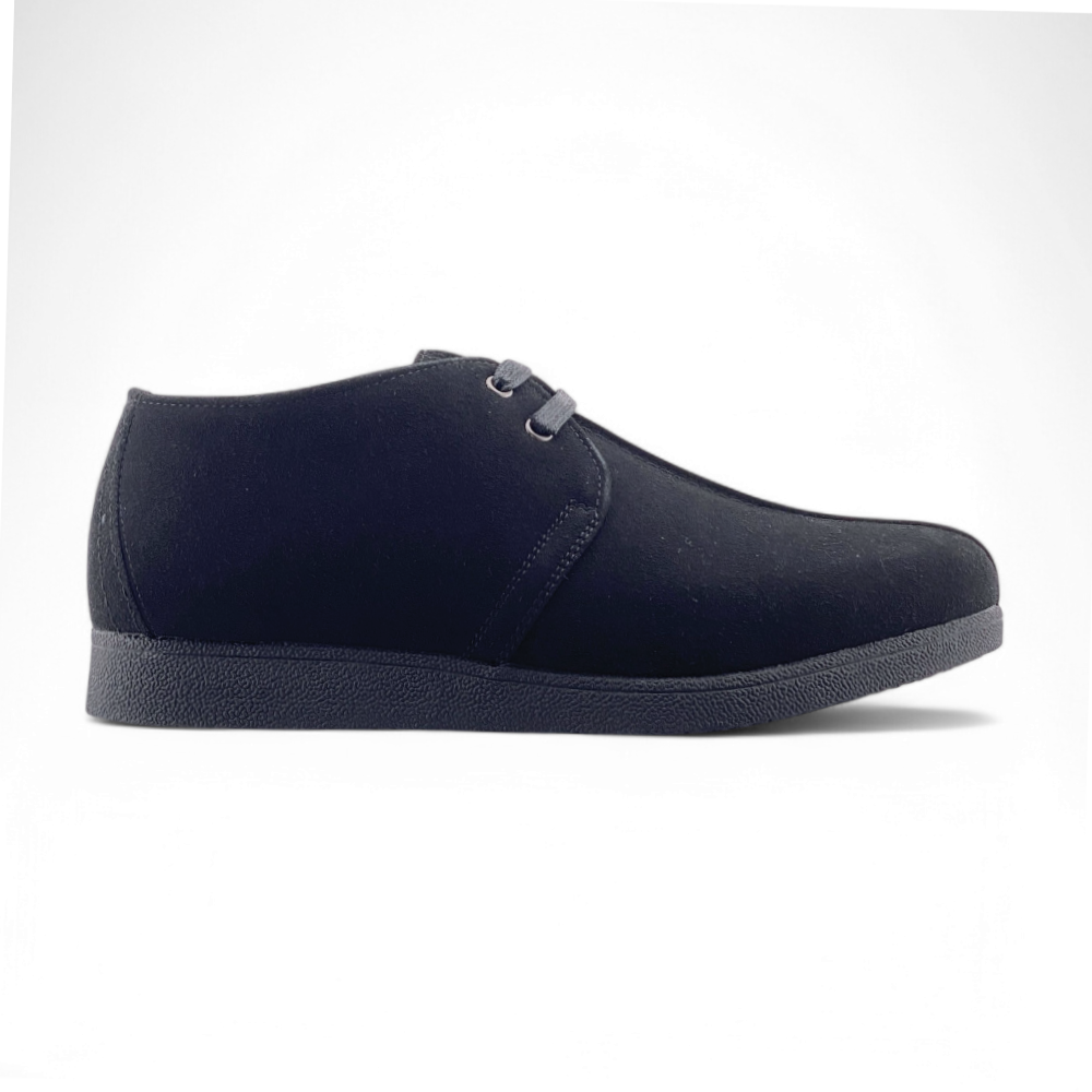 Men's Work Casual Suede Shoes | MWC9003 | Black & Sand