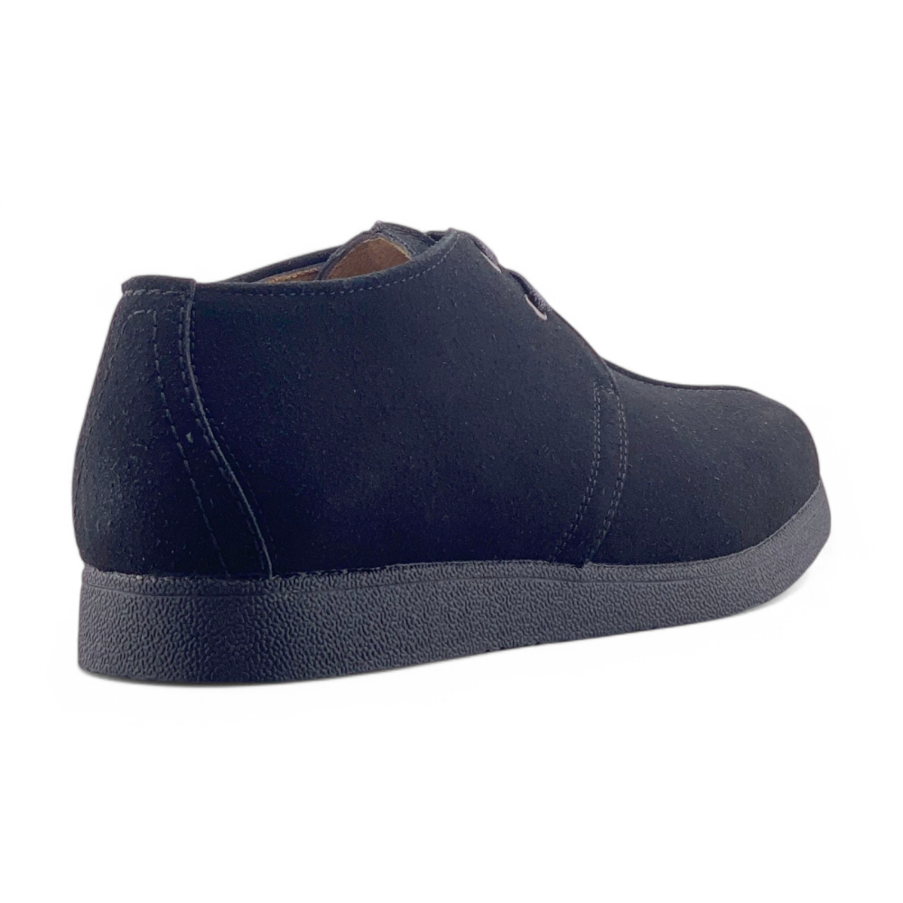 Men's Work Casual Suede Shoes | MWC9003 | Black & Sand