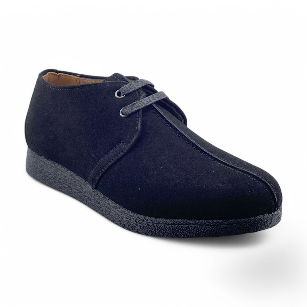 Men's Work Casual Suede Shoes | MWC9003 | Black & Sand