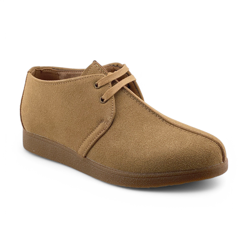 Men's Work Casual Suede Shoes | MWC9003 | Black & Sand