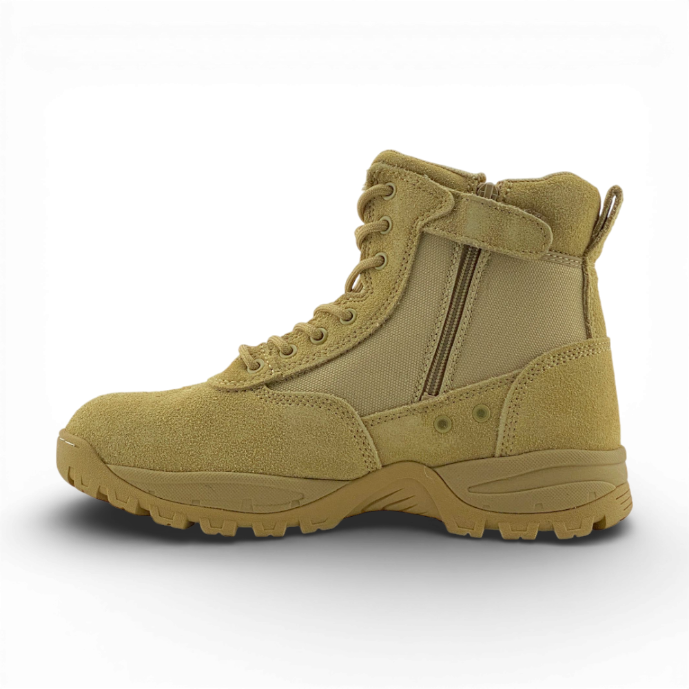 Men's Tactical Coyote Leather Work Boots | MWB6601 | Wheat