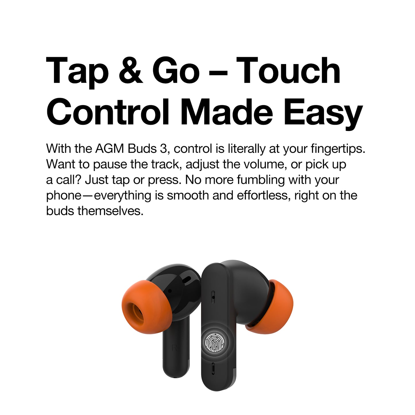 AGM BUDS 3 | ANC | Long lasting Battery | Touch control