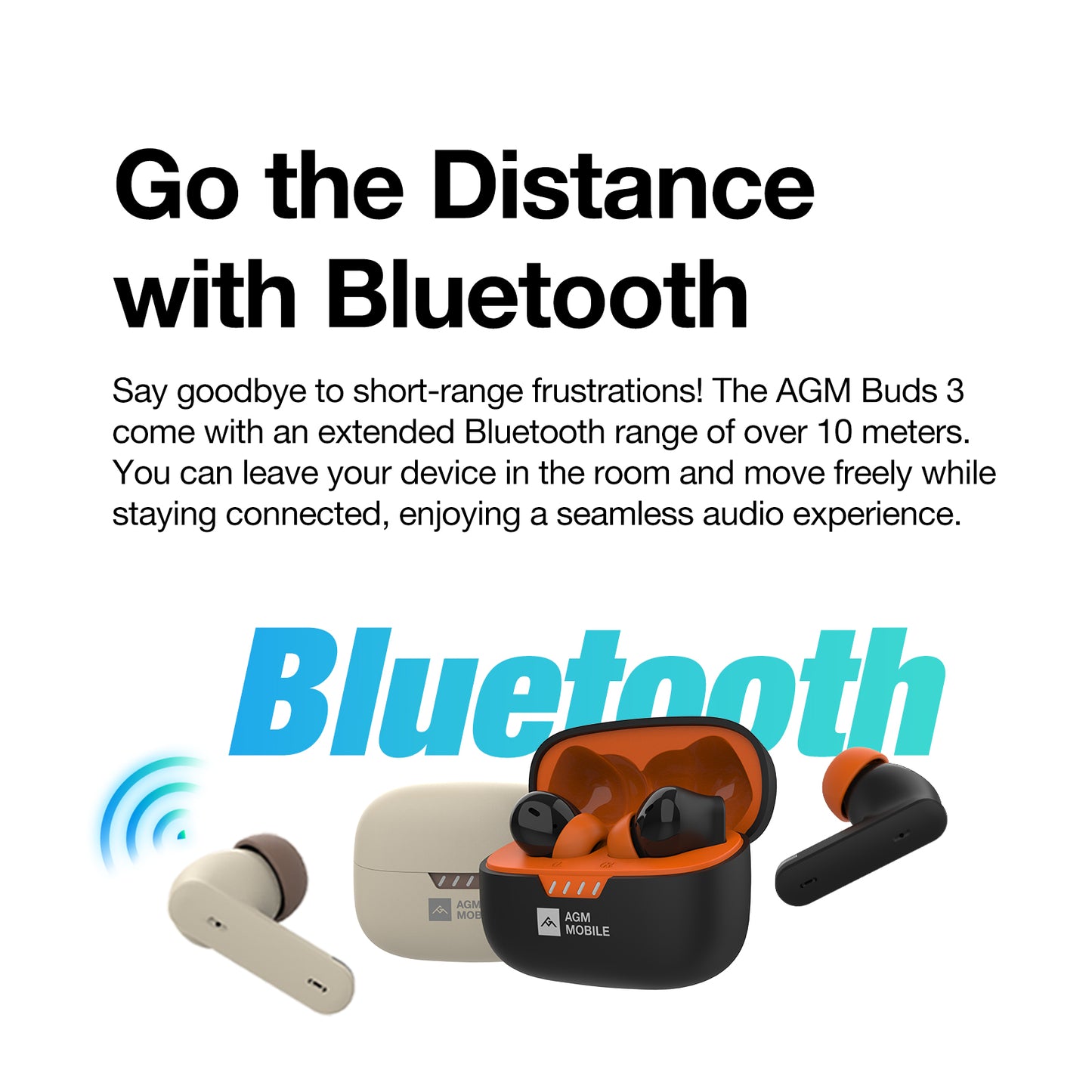 AGM BUDS 3 | ANC | Long lasting Battery | Touch control