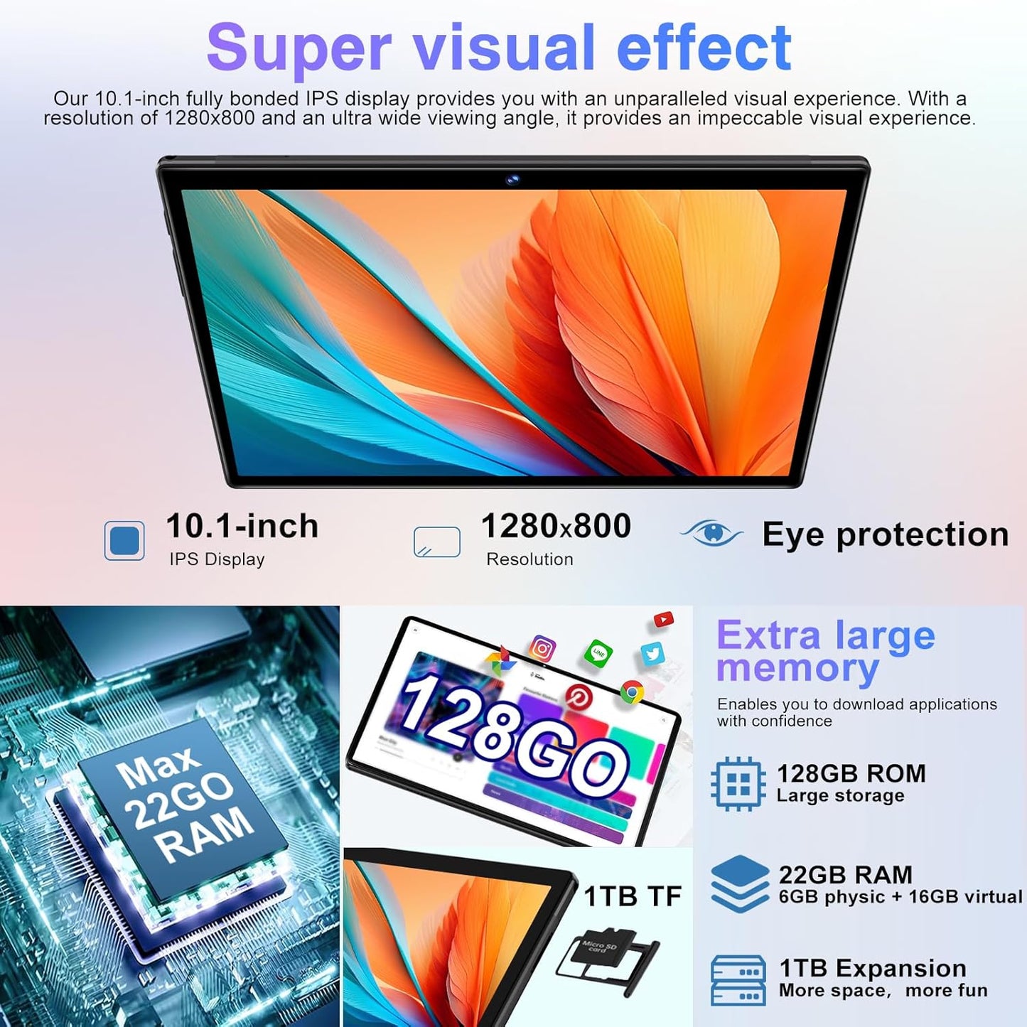 BIEGEDY B29 10" Tablet | 128GB | 6GB | Wifi