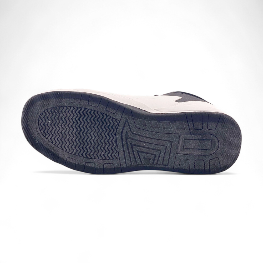 Mens Hi Top Sneakers | MSND433 | WhtBlk, All Wht