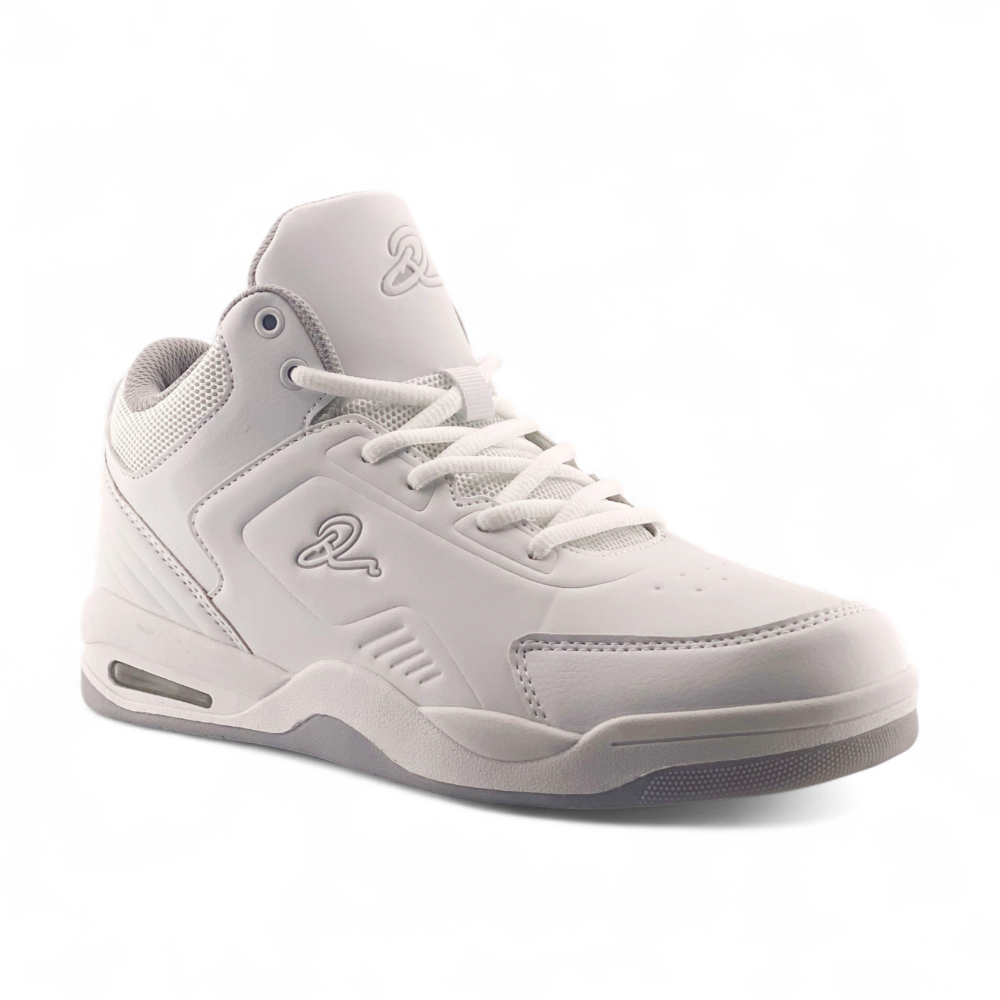 Mens Hi Top Sneakers | MSND433 | WhtBlk, All Wht