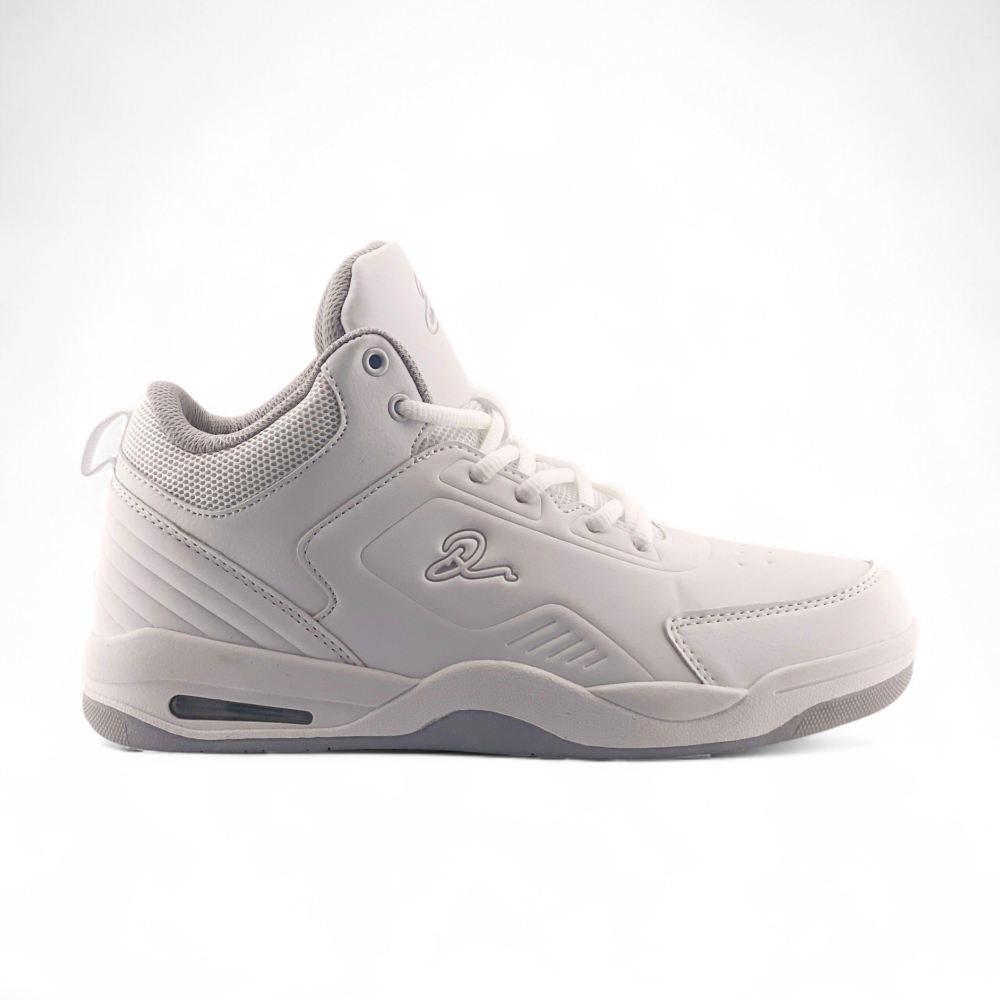 Mens Hi Top Sneakers | MSND433 | WhtBlk, All Wht