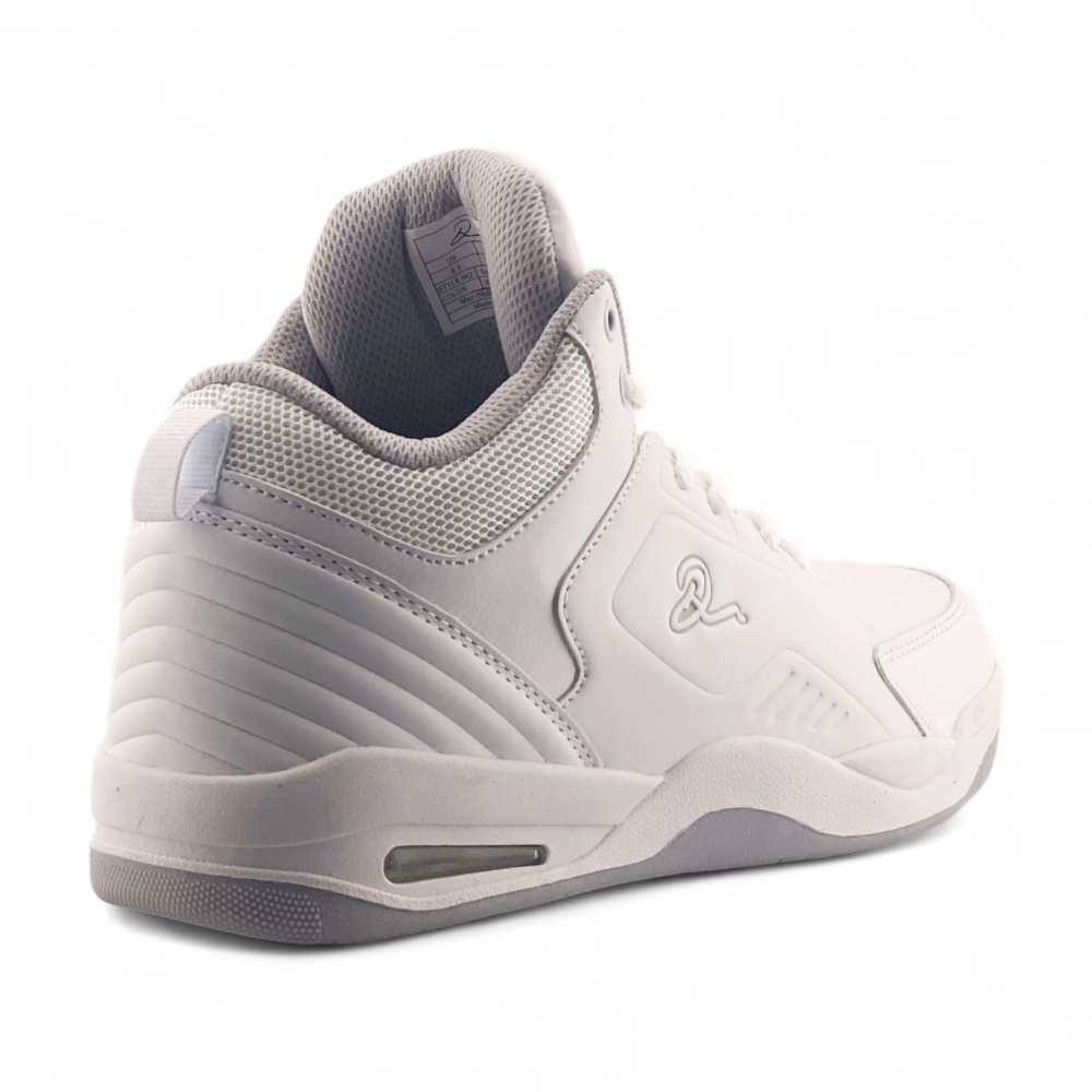 Mens Hi Top Sneakers | MSND433 | WhtBlk, All Wht