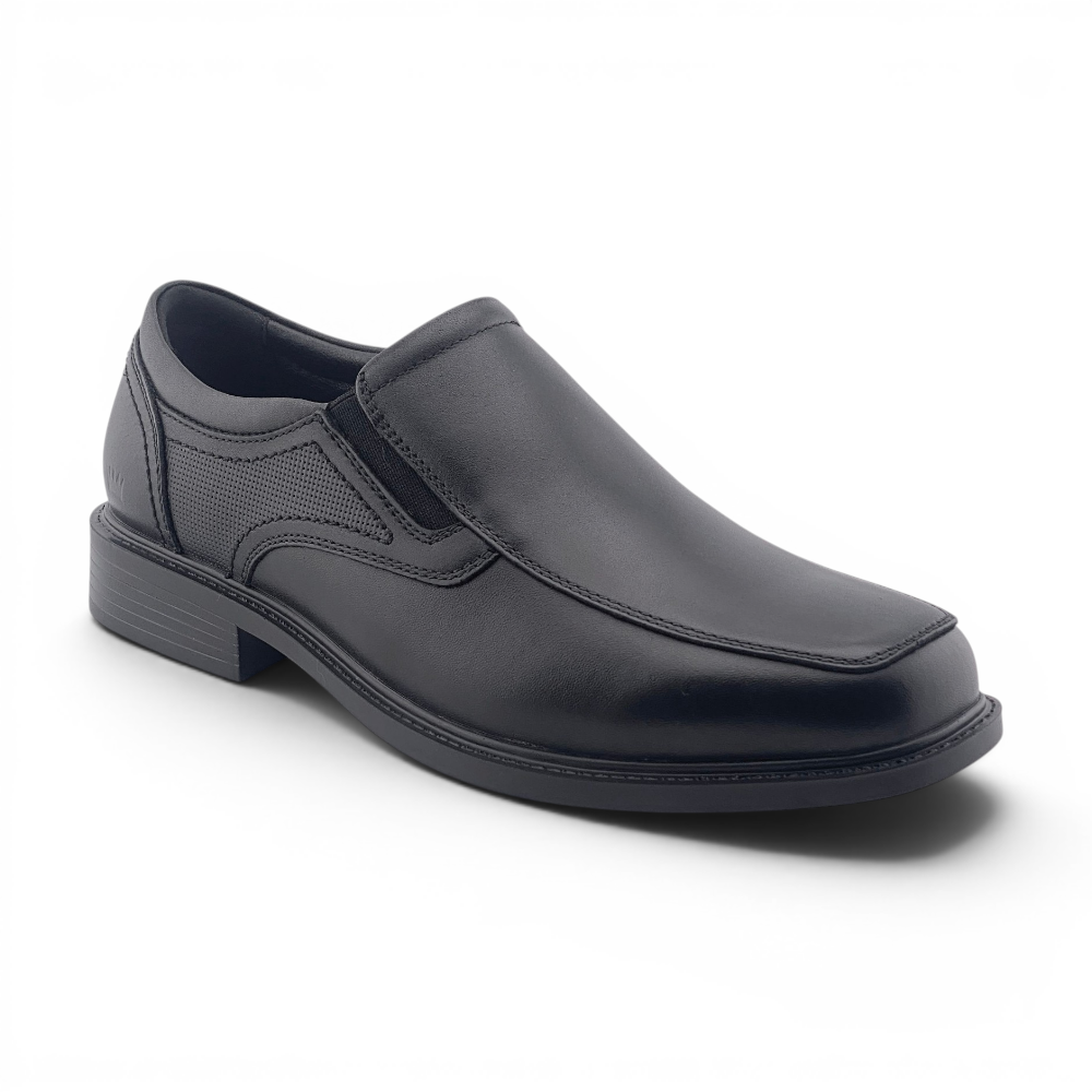 Men's Le Classique Leather Slip OnDress Shoes by Charles & Henry London | Black