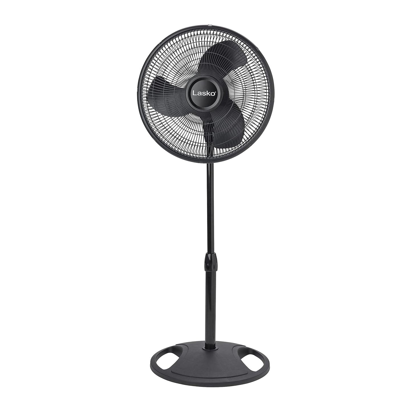 Lasko 2521 Oscillating Stand Fan,White 16 Inch Black