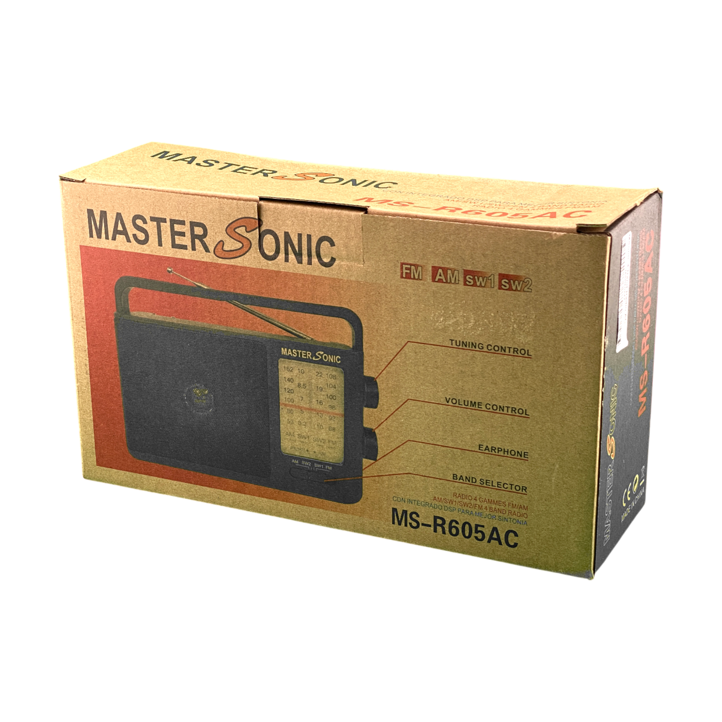 Master Sonic 4 Band Radio with AC Cord R605AC
