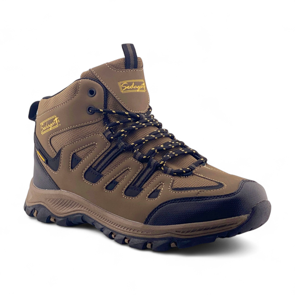 Men's Hi Top Hikers | MHK4043 | Dk Brown, Brown, Dk Grey