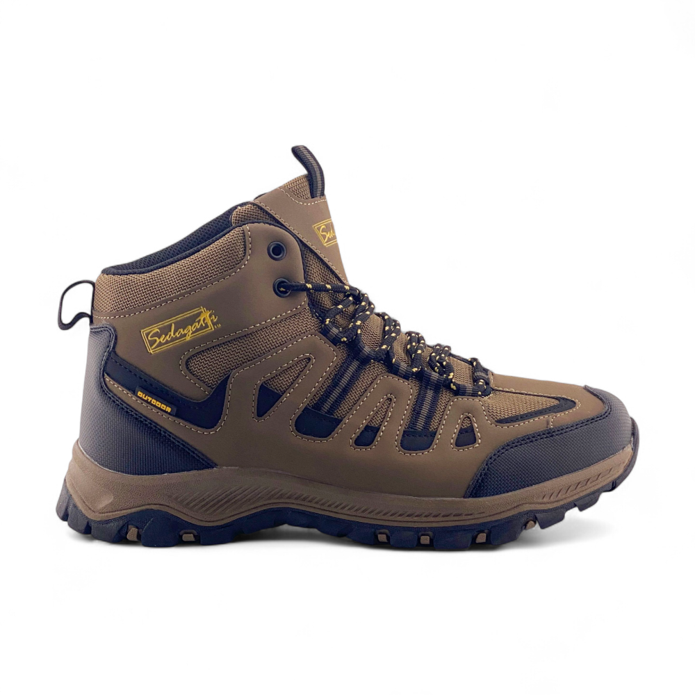 Men's Hi Top Hikers | MHK4043 | Dk Brown, Brown, Dk Grey