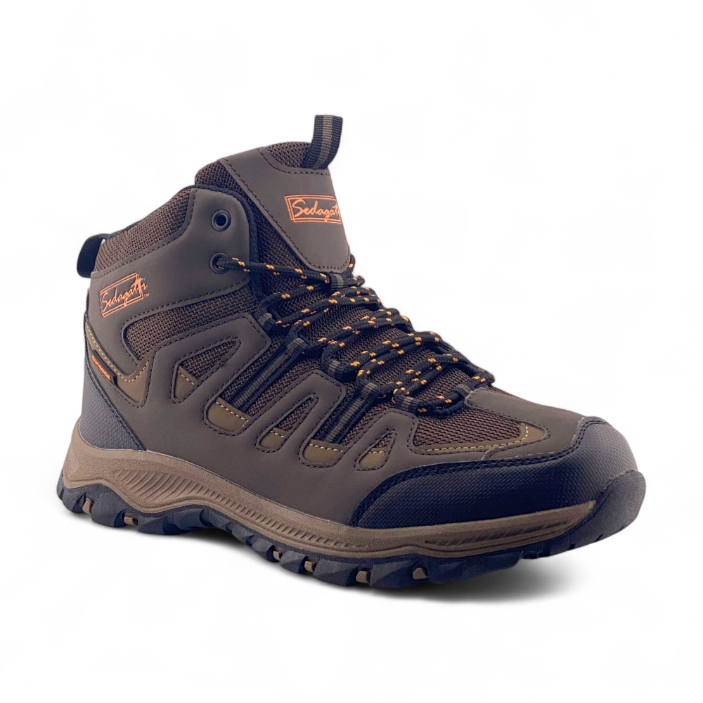 Men's Hi Top Hikers | MHK4043 | Dk Brown, Brown, Dk Grey