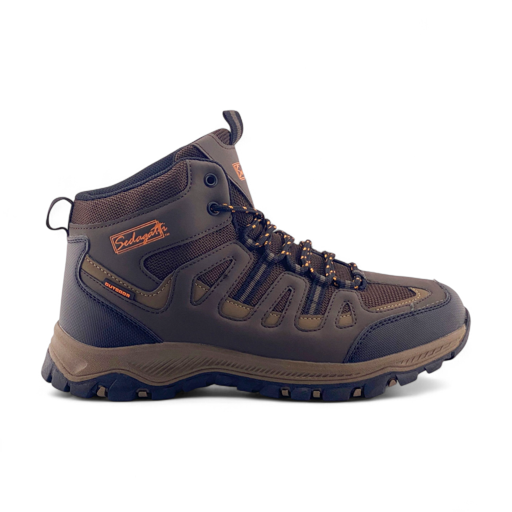 Men's Hi Top Hikers | MHK4043 | Dk Brown, Brown, Dk Grey