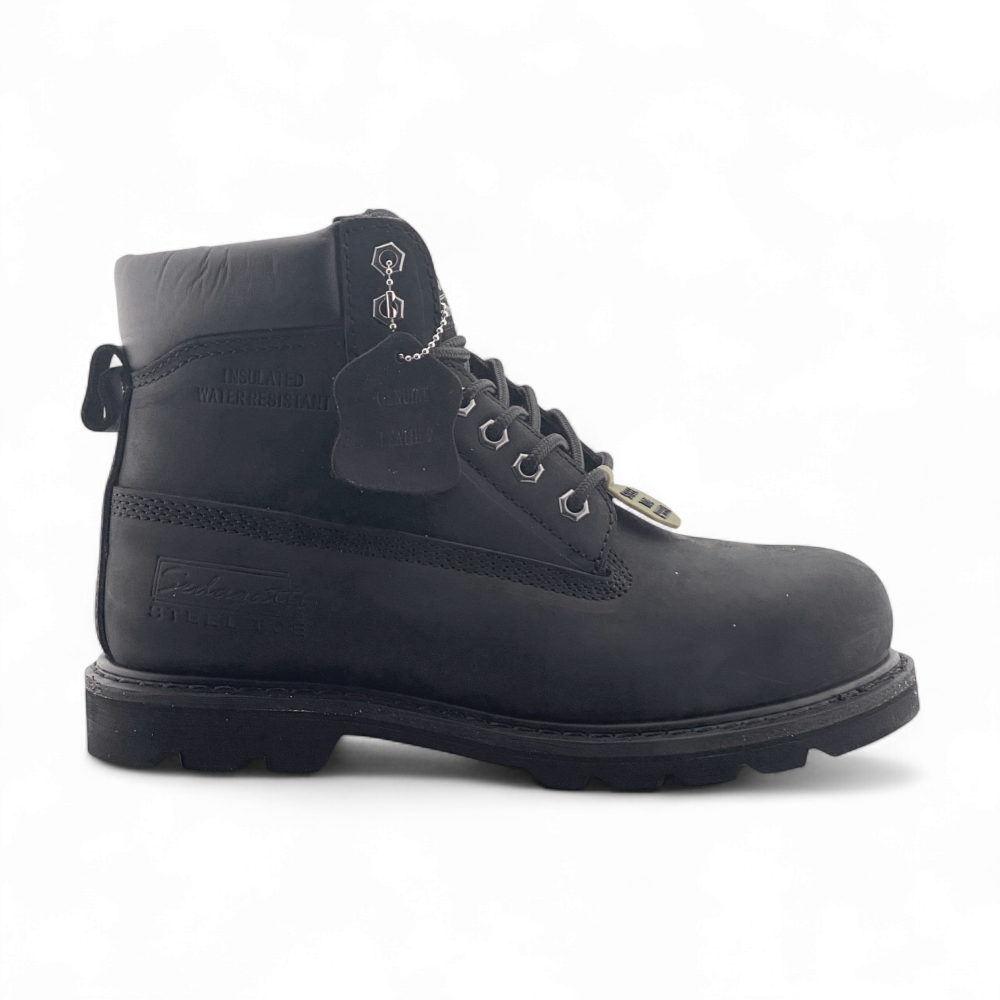 Men's Leather Safety Toe Work Boot | MWBS618 | Black, Brown, Tan