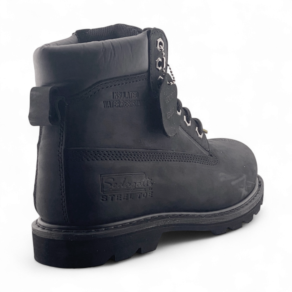 Men's Leather Safety Toe Work Boot | MWBS618 | Black, Brown, Tan