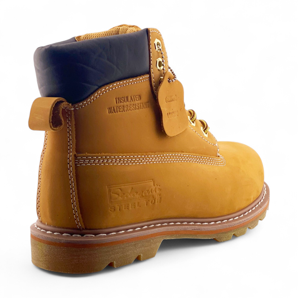 Men's Leather Safety Toe Work Boot | MWBS618 | Black, Brown, Tan
