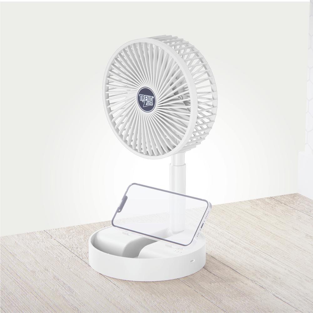 Trend Zone Portable White Desk Fan