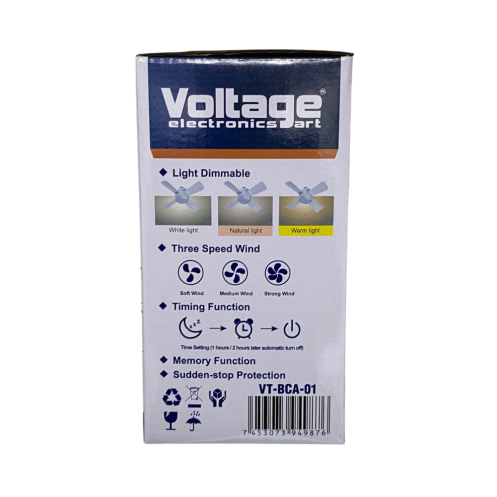 Voltage LED Socket Light with Fan