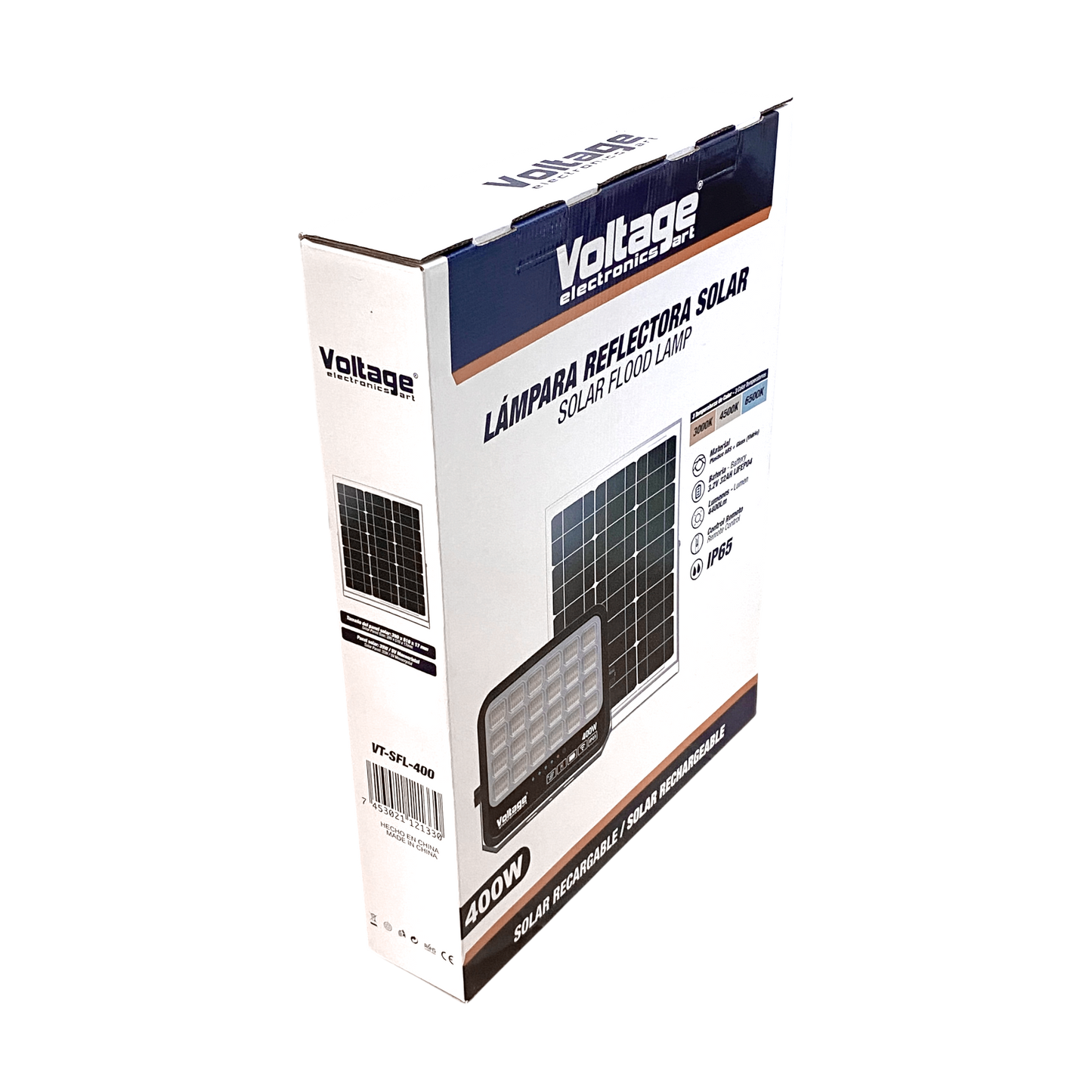 Voltage Solar Rechargeable LED Flood Light with Separate Panel 400W