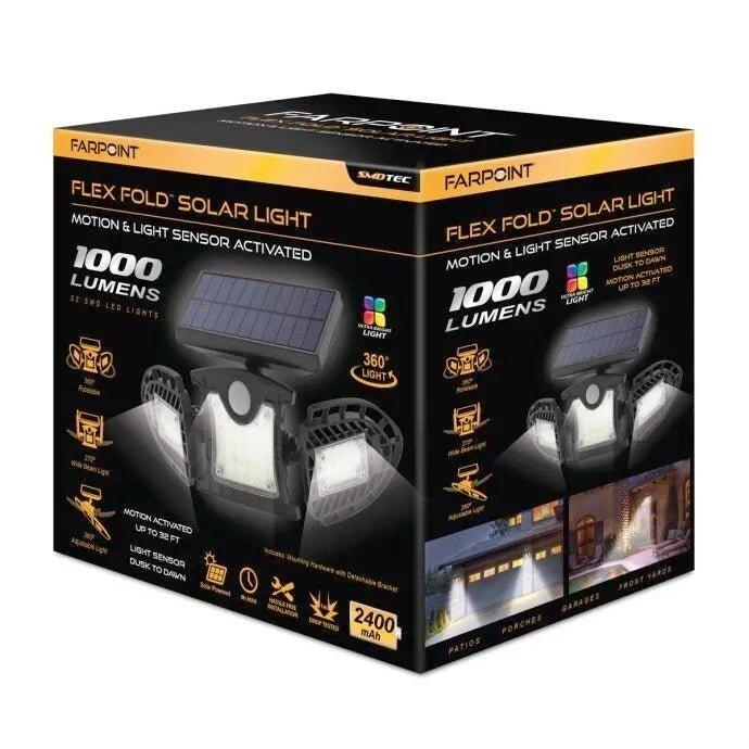 Farpoint Flex Fold Solar Light 1000 Lumens - ShopLibertyStore.com