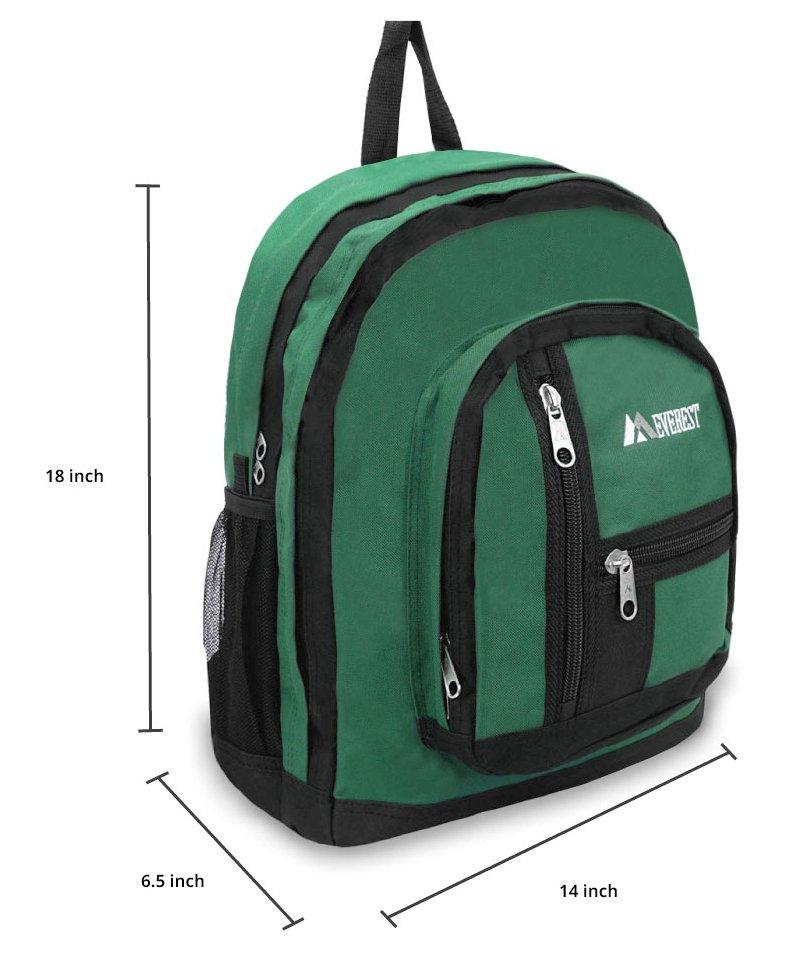 Double Main Compartment Backpack Assorted Colours | 5045 - ShopLibertyStore.com