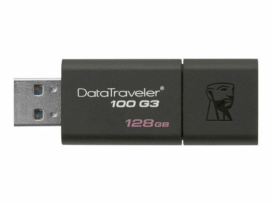 Kingston 128GB Data Traveler 100 G3 USB 3.0 Flash Drive - ShopLibertyStore.com
