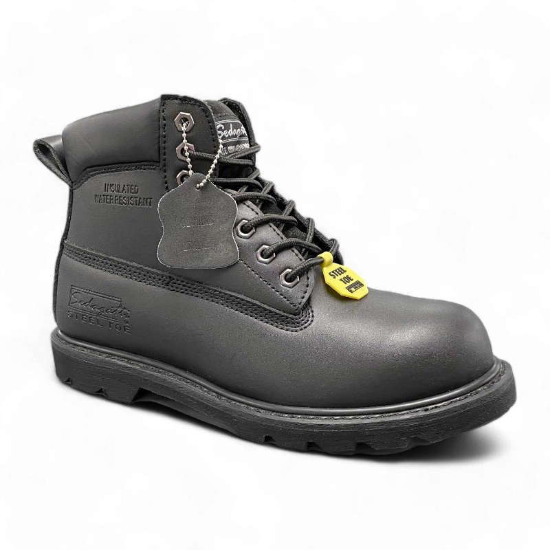 Men's Safety Toe Work Boots | MWBS611 | Black