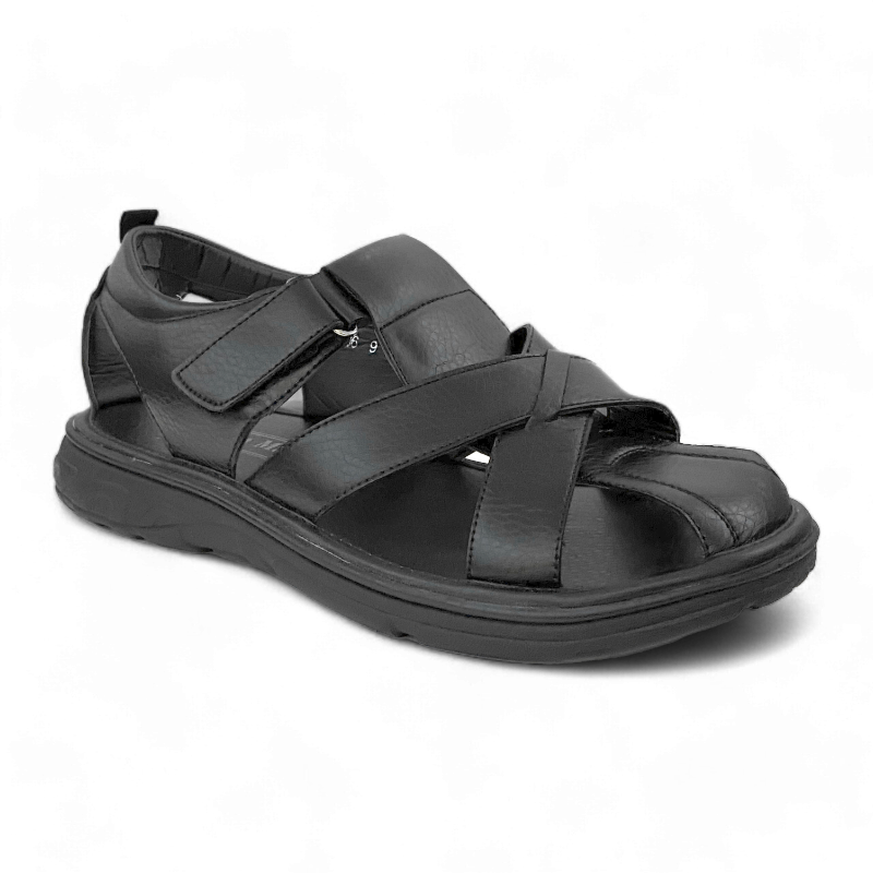 Men's Enclosed Sandals | MSA2406 | Black & Brown