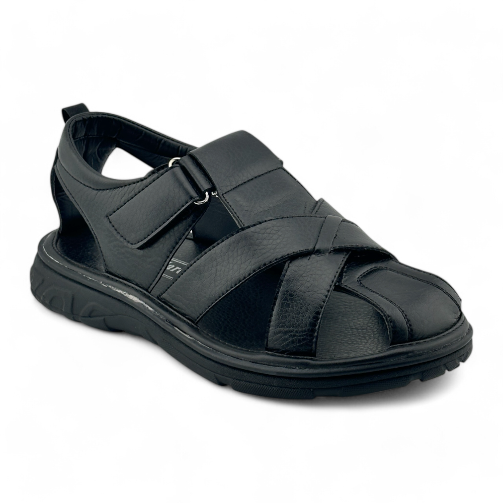 Men's Enclosed Sandals | MSA2406 | Black & Brown