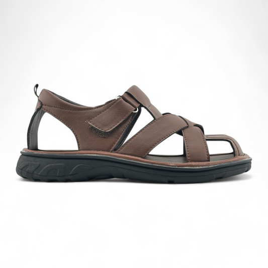 Men's Enclosed Sandals | MSA2406 | Black & Brown