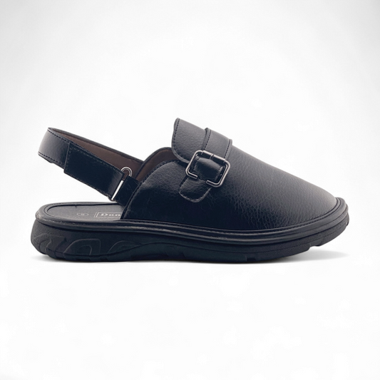 Men's Enclosed Front Sandal | MSA2412 | Black, Brown