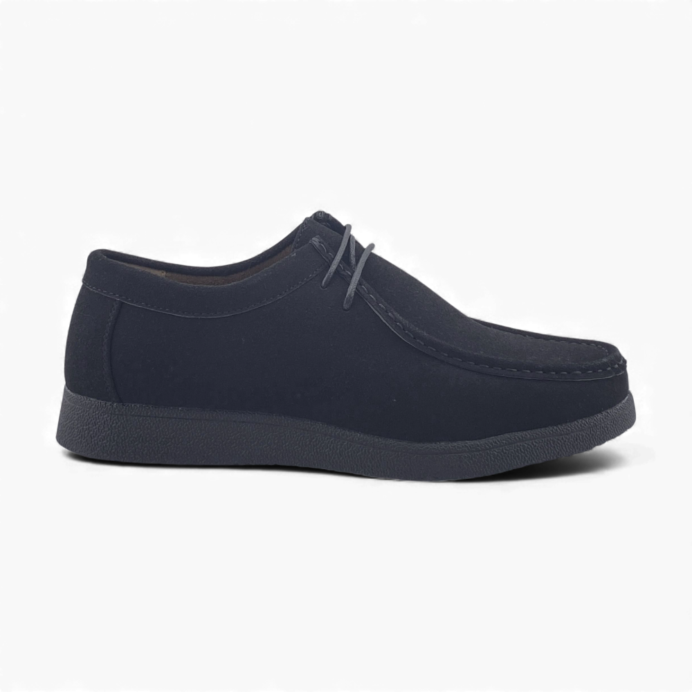 Men's Work Casual Shoes | MWC2788 | Black Suede
