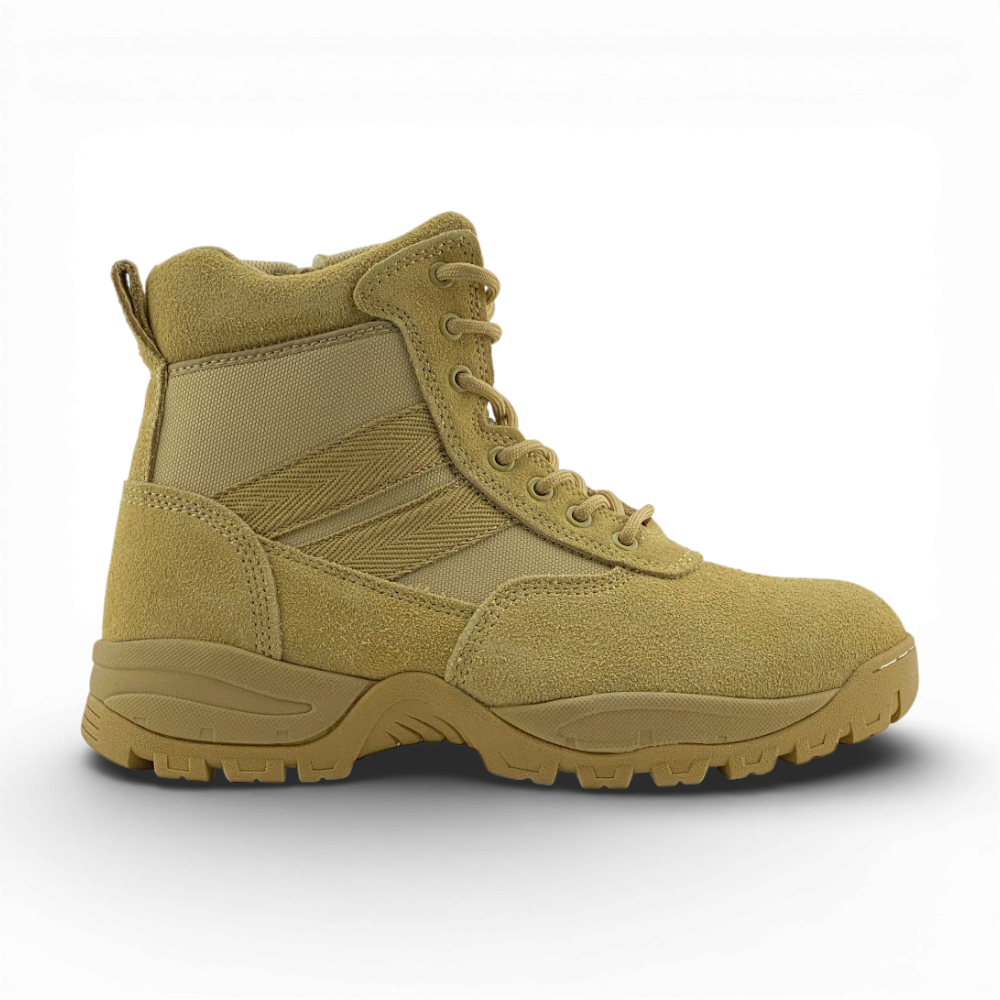 Men's Tactical Coyote Leather Work Boots | MWB6601 | Wheat