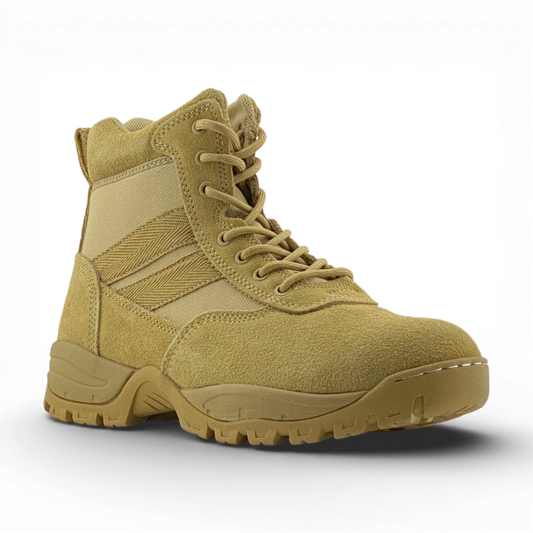 Men's Tactical Coyote Leather Work Boots | MWB6601 | Wheat