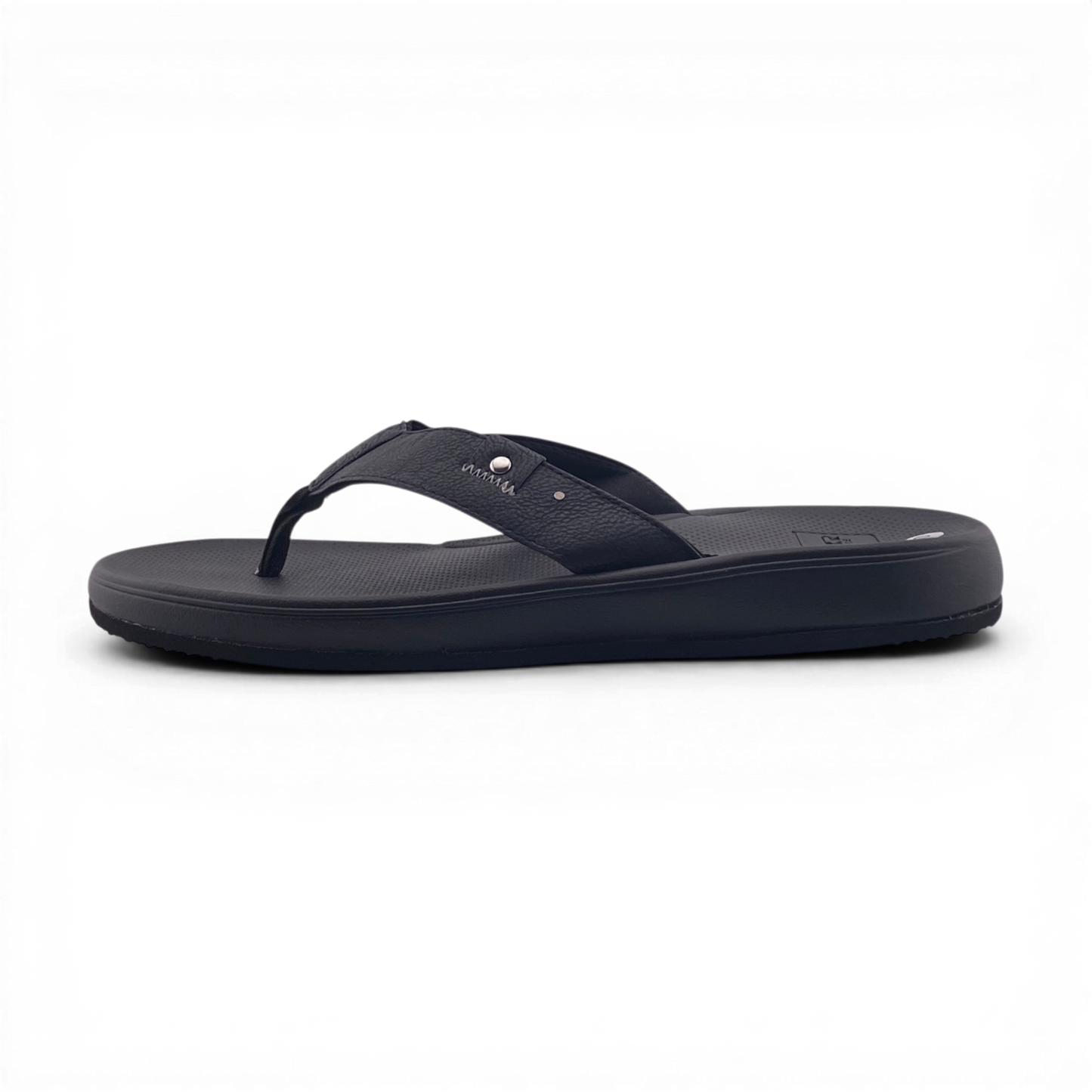 Mens Flip Flop Slippers | MSL4139M | Black, Tan & White