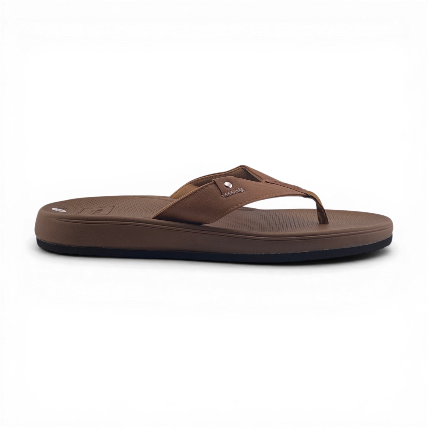 Mens Flip Flop Slippers | MSL4139M | Black, Tan & White