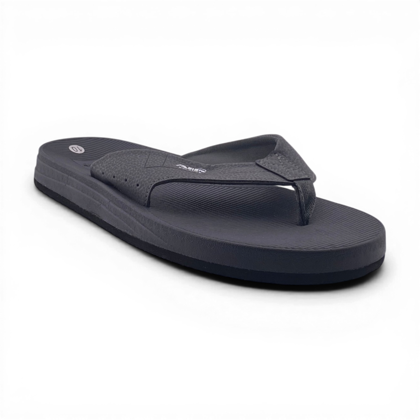 Mens Flip Flop Slippers | MSL4142M | Black, Tan & Grey