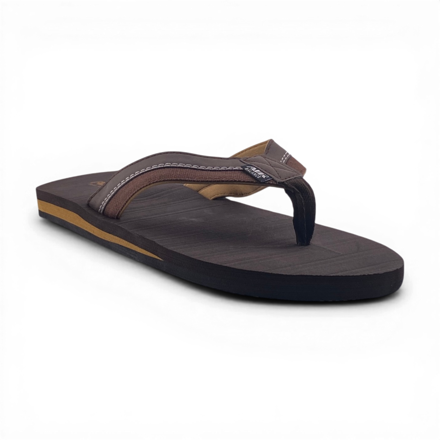 Mens Flip Flop Slippers | MSL7072M | Black, Brown & Grey