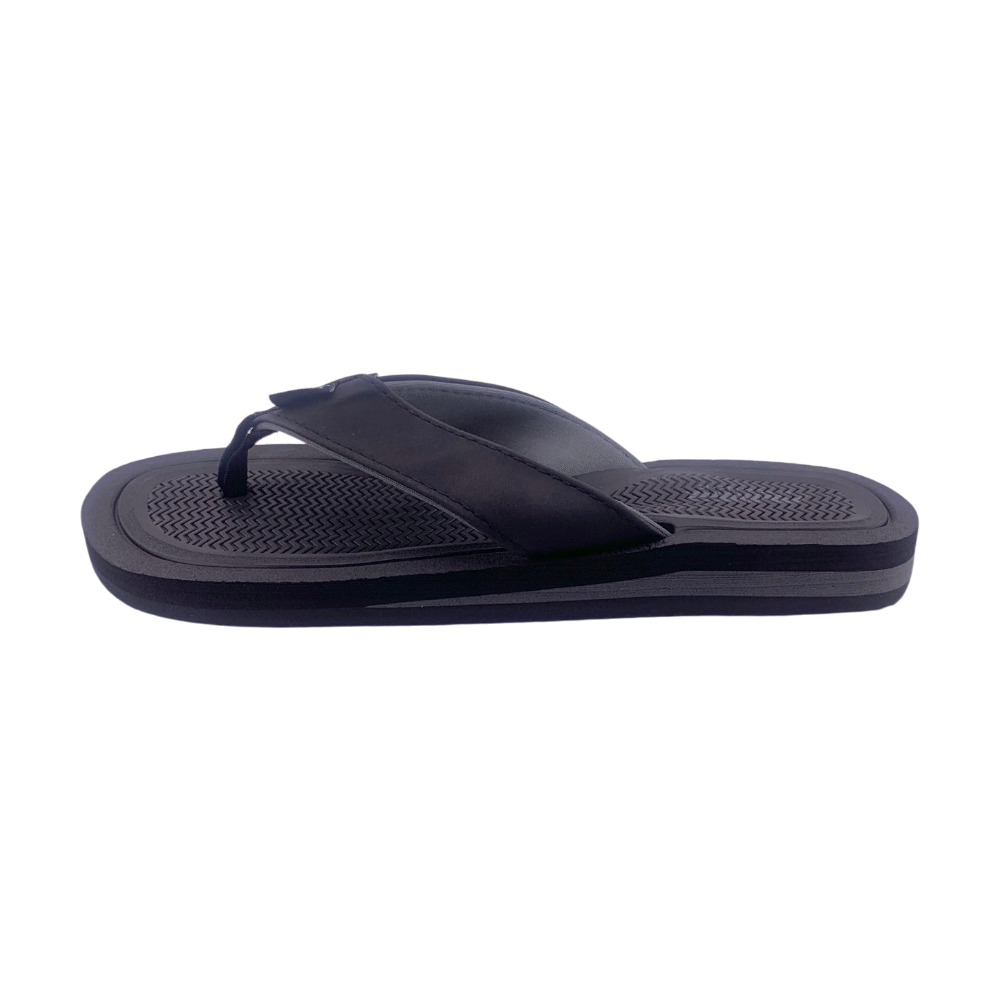 Mens Flip Flop Slippers | MSL7073M | Black, Brown & Grey