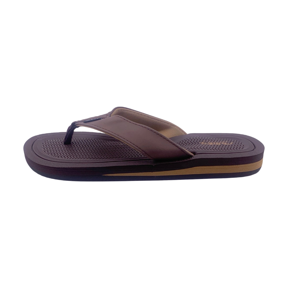 Mens Flip Flop Slippers | MSL7073M | Black, Brown & Grey