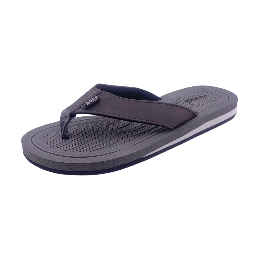 Mens Flip Flop Slippers | MSL7073M | Black, Brown & Grey
