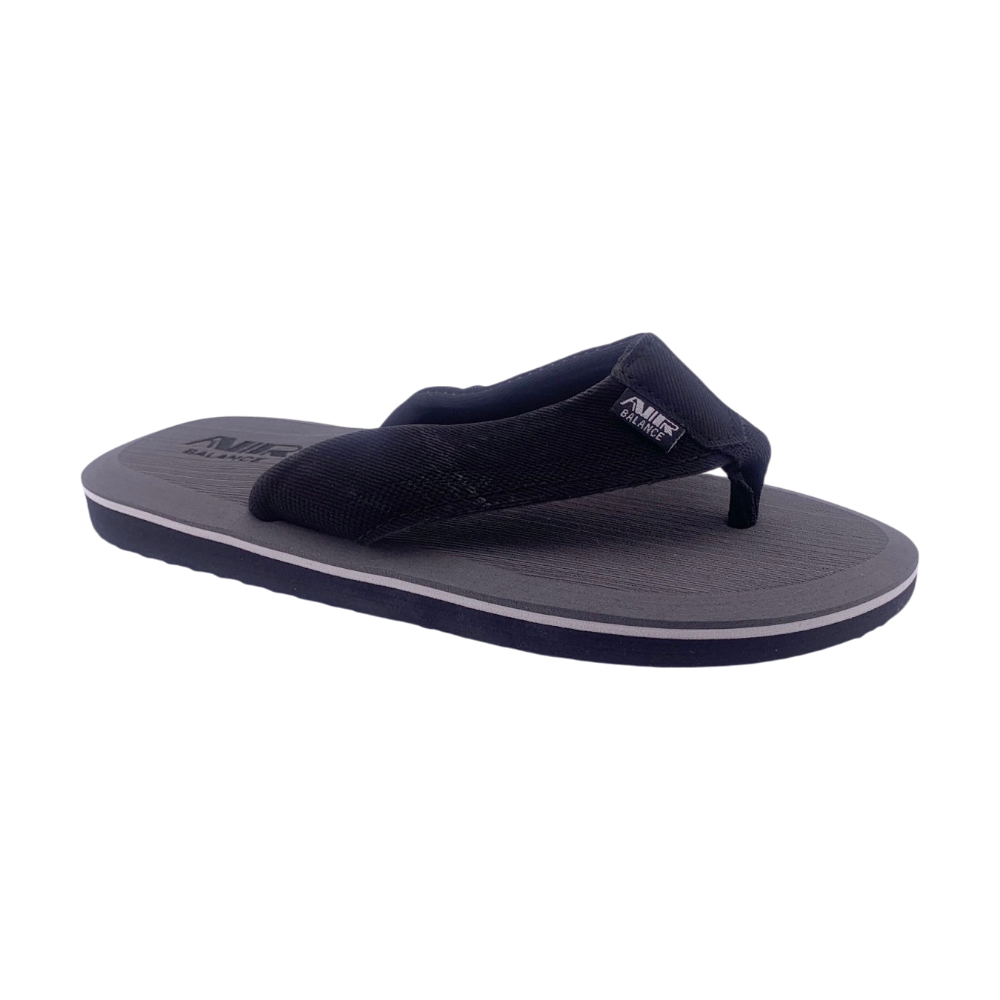 Mens Flip Flop Slippers | MSL47076M | Black, Brown & Tan