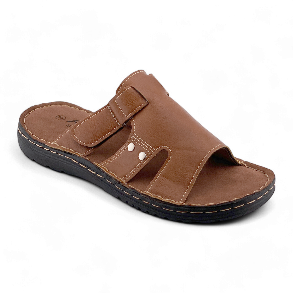 Men's Slippers | MSL7705 | Tan & Brown