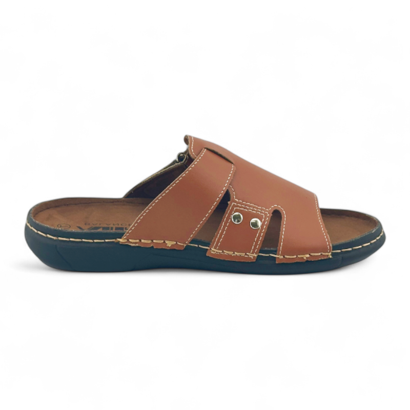 Men's Slippers | MSL7734 | Coffee & Tan