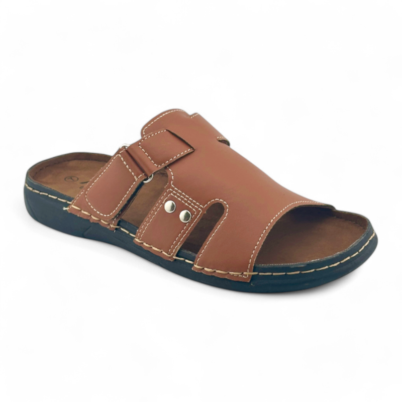 Men's Slippers | MSL7734 | Coffee & Tan