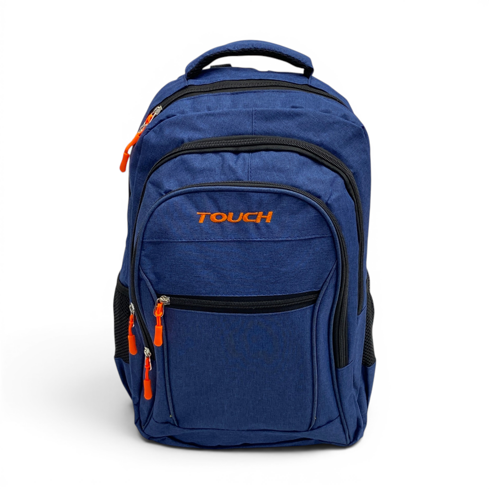 Touch Multi Compartment Backpack 18" | Black, Navy and Grey